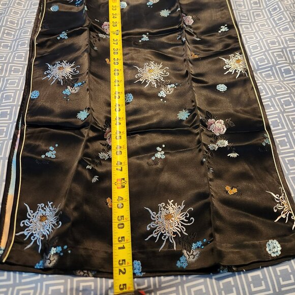SOLZ SQUIRREL Black Chinese Brocade Cheongsam Dress - 36 (NWT) - Picture 12 of 15